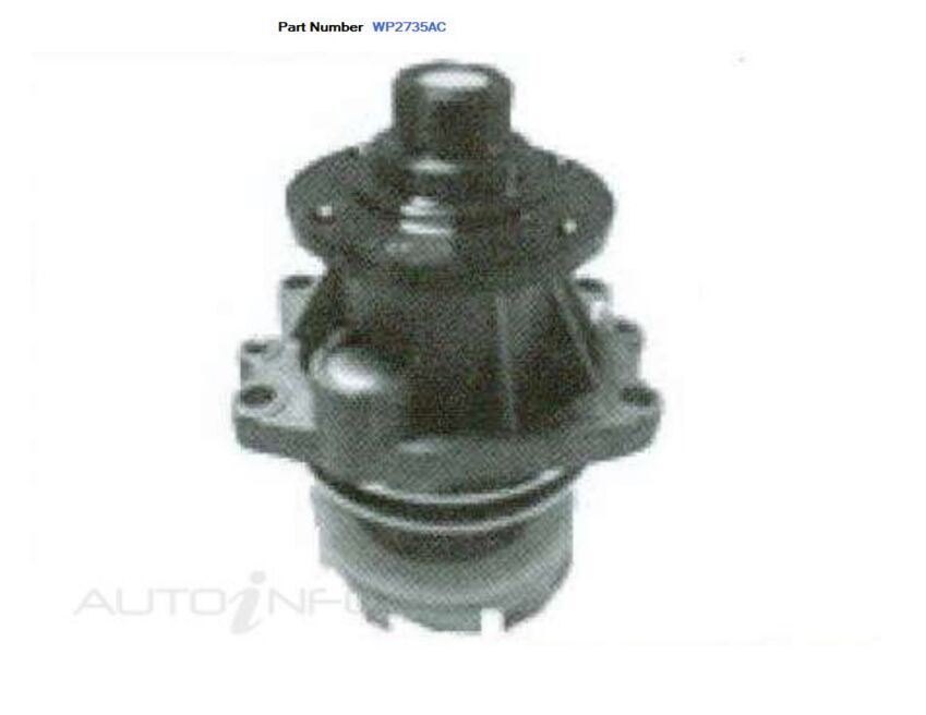 Alcius Water Pump For BMW Z4 sDrive 23i/30i/35i E85 E89 2.5L/3.0L N52B25, N54B30