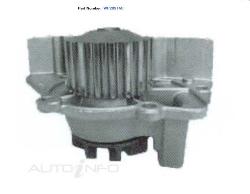 Alcius Engine Water Pump For Peugeot 405 D60 1.9L XU9J2, XU9J4Z 4D Sedan