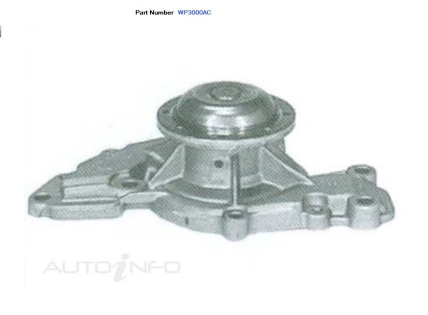 Alcius Engine Water Pump For Toyota Lexcen VP VR V6 3.8L L27 4D Sedan/Wagon