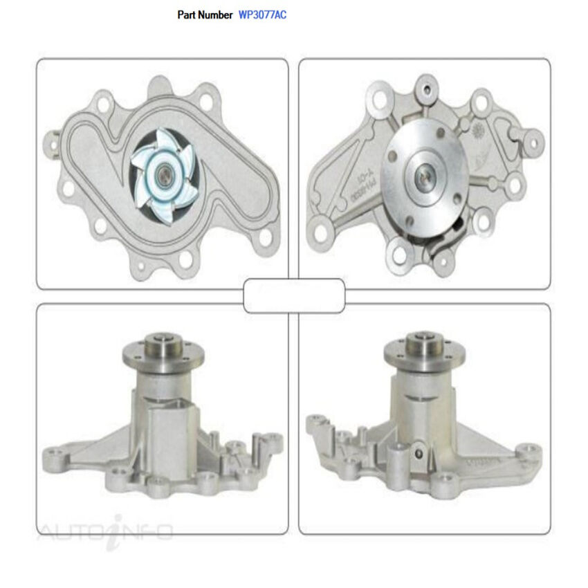 Alcius Engine Water Pump For Mazda Millenia TA V6 2.3L KJZEM 4D Sedan 2000-2002
