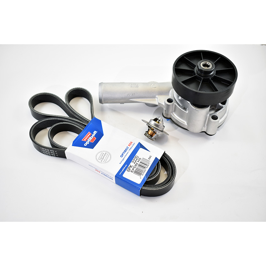 GMB Water Pump Thermostat & belt Kit for Falcon 4.0L 6cyl BA BF FG FGX inc XR6