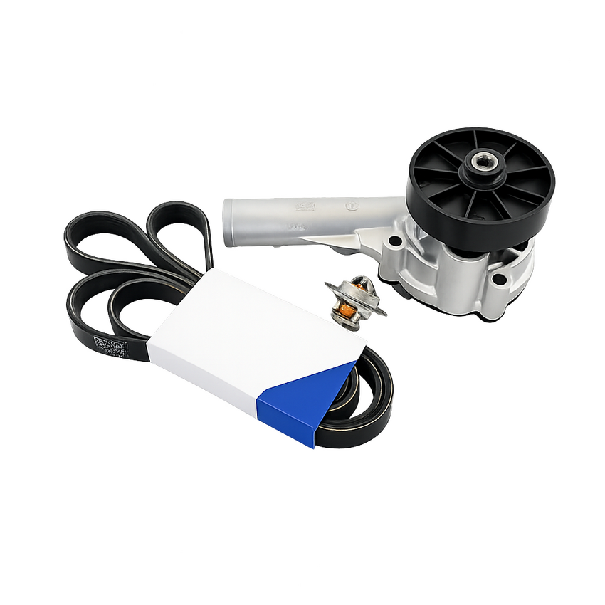 GMB Water Pump Thermostat & belt Kit for Falcon 4.0L 6cyl BA BF FG FGX inc XR6