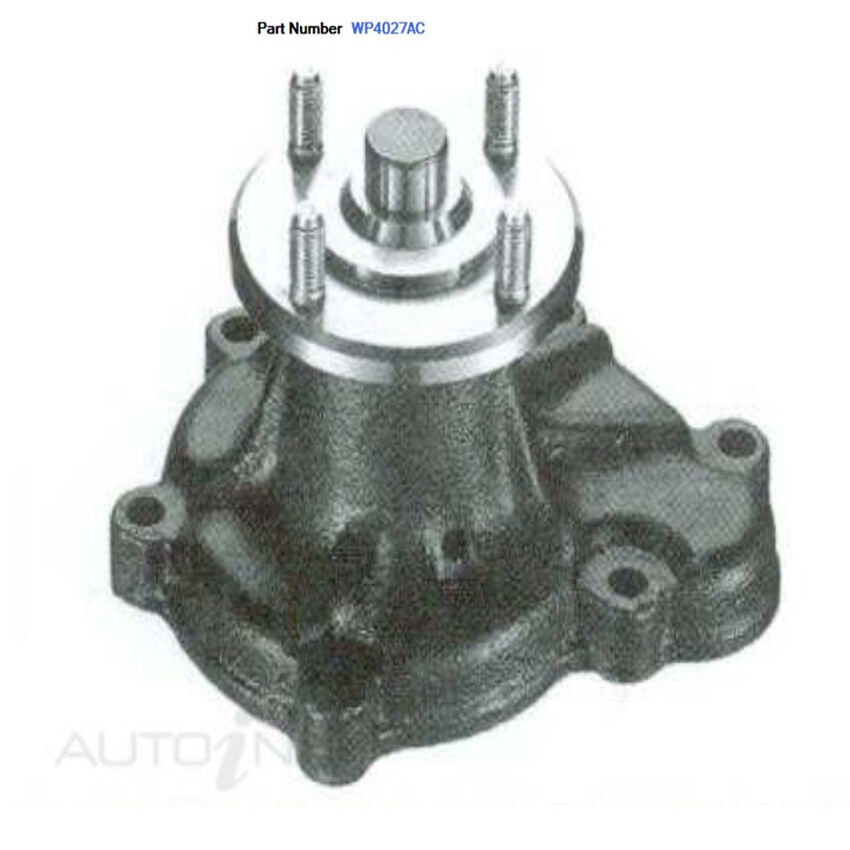 Alcius Engine Water Pump For Mazda Trader MC, ME 4.0L/4.6L TF, TM 1989-1999