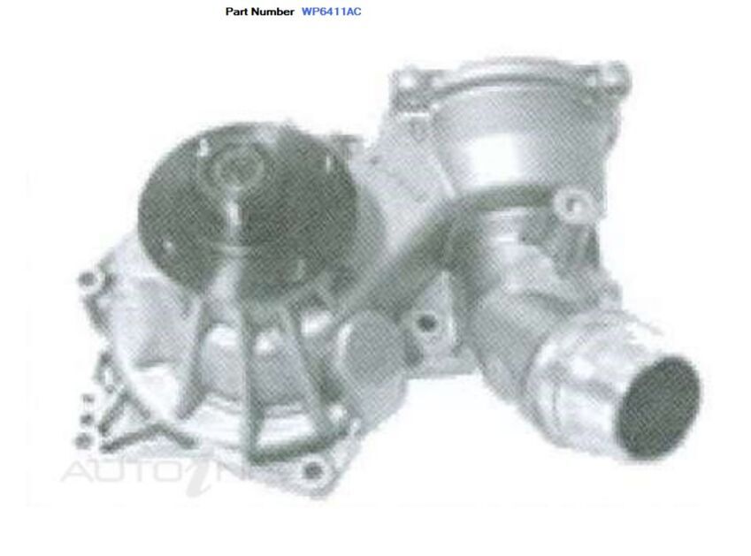 Alcius Water Pump For BMW X5 4.4i/4.6is E53 4.6L M62B46/M62TUB44 V8 2002-2003