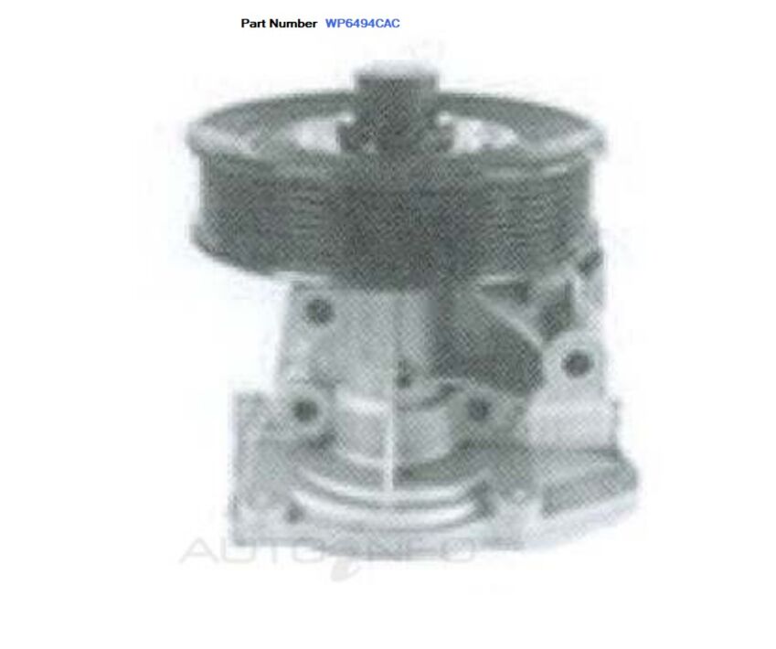Alcius Engine Water Pump For Ford Transit SWB/MWB/LWB VH VJ VM 2.4L