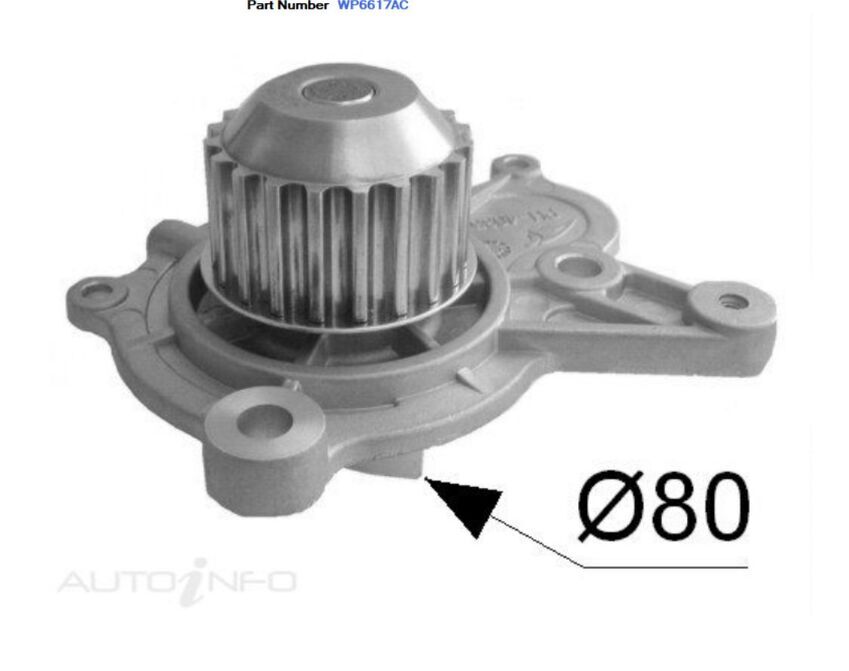 Alcius Engine Water Pump For Hyundai Tucson JM 2.0L D4EA 2006-2010