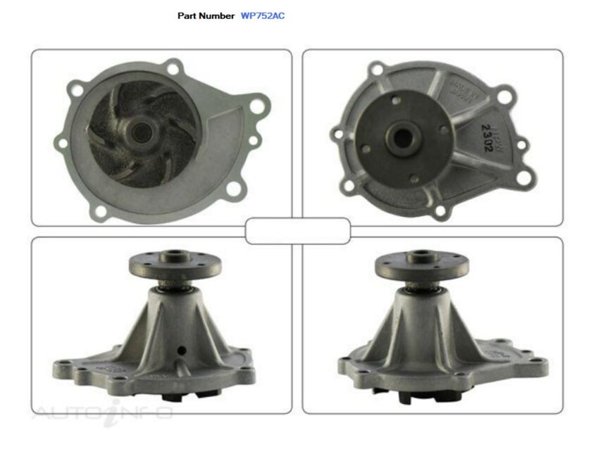 Alcius Engine Water Pump For Datsun 200B 810 1.8L/2.0L L18B/ 120B 1977-1982