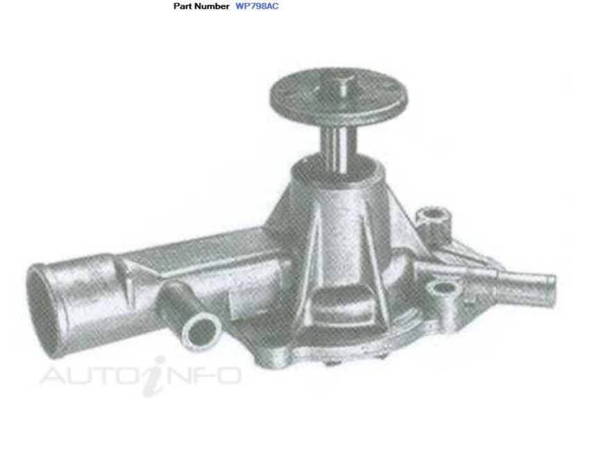 Alcius Water Pump For Toyota Corolla TE71R 1.6L 2TB 2D Hatchback 1979-1983