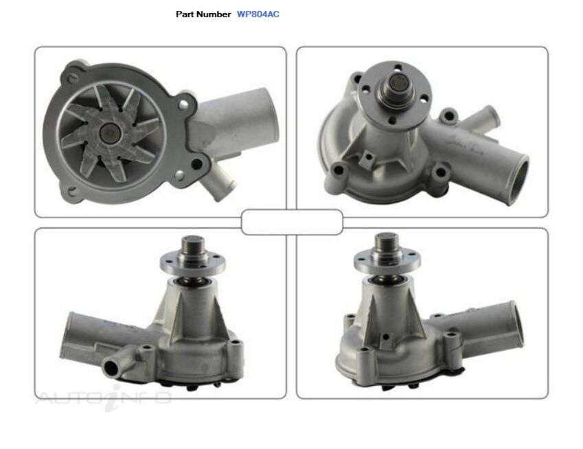 Alcius Water Pump For Ford Fairmont XB XC XD XE XF 3.3L/4.1L 200/ 250 Alloy