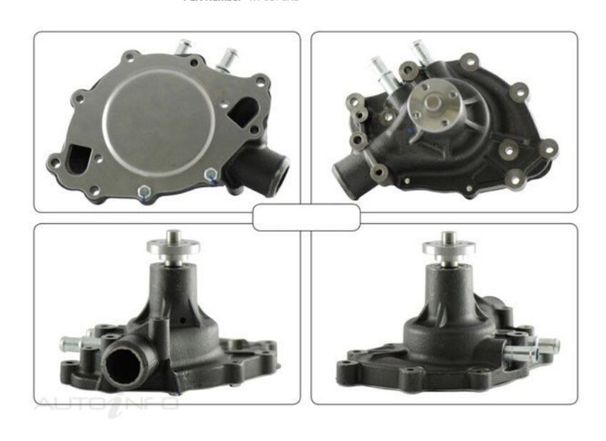 Alcius Engine Water Pump For Sunbeam Tiger 4.3L 260 WINDSOR V8 16V 2D Roadster