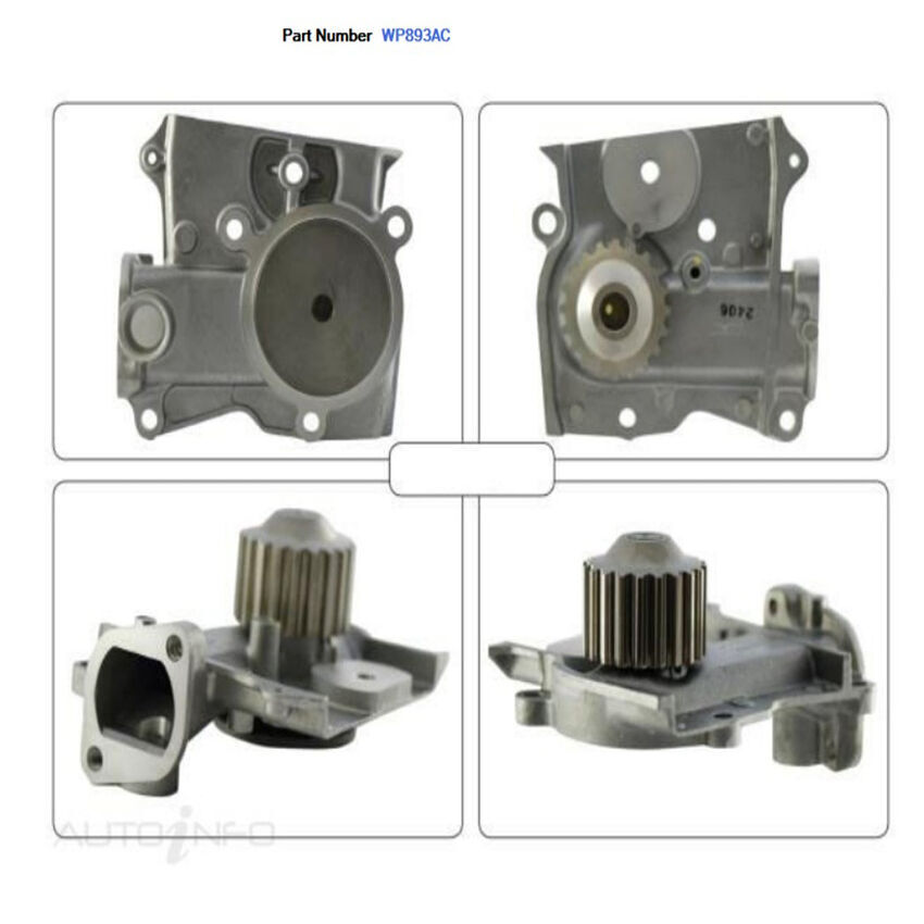 Alcius Engine Water Pump For Mazda Cosmo HB 2.0L FE 4D Sedan 1983-1986