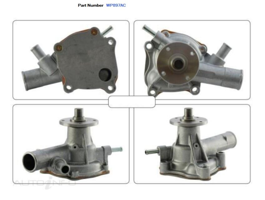 Alcius Water Pump For Toyota Starlet 4KU 4KEU 1.3L KP61R I4 8V 2D Hatchback