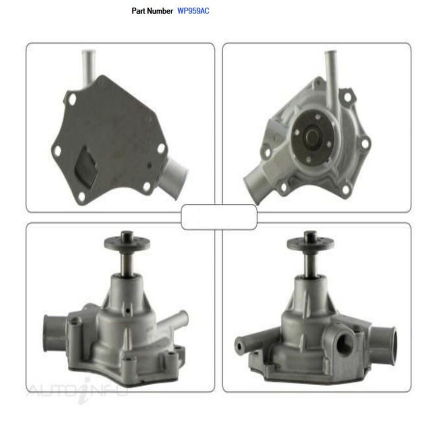 Alcius Engine Water Pump For Daihatsu F25 1.6L 12R 2D Ute-SC-Utility 1983-1984