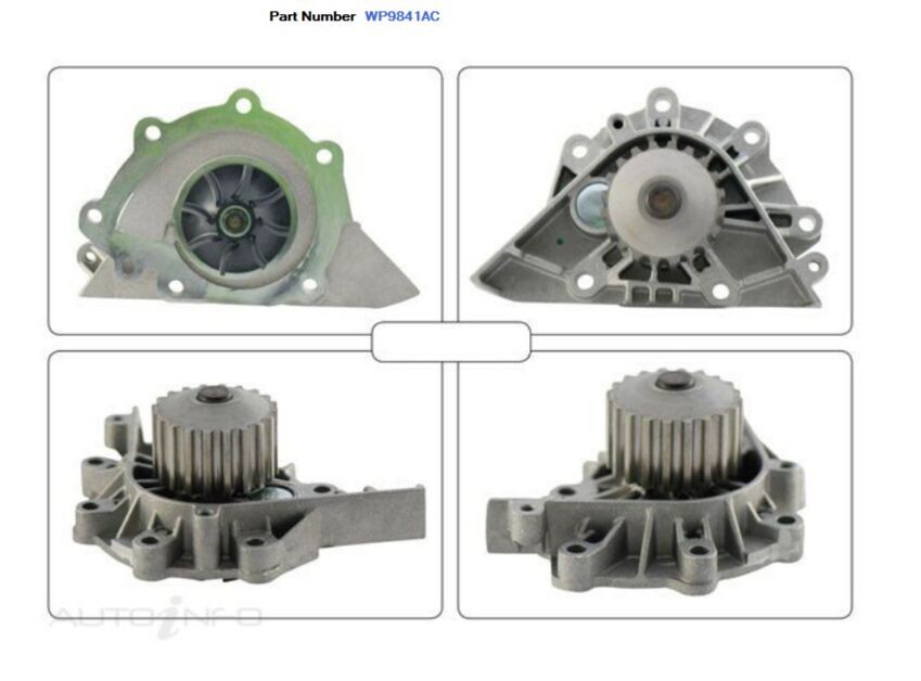 Alcius Water Pump For Citroen C4 VTS, Exclusive VTR, Picasso 2.0L EW10A/EW10J4S