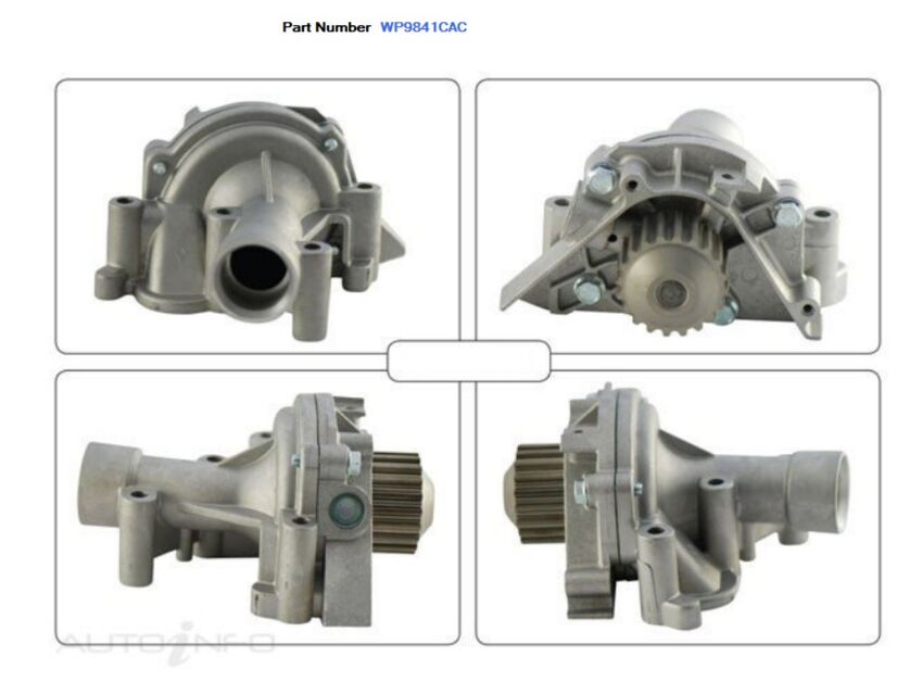 Alcius Engine Water Pump For Peugeot 407 ST 2.2L EW12J4 4D Sedan/Wagon 2004-2009