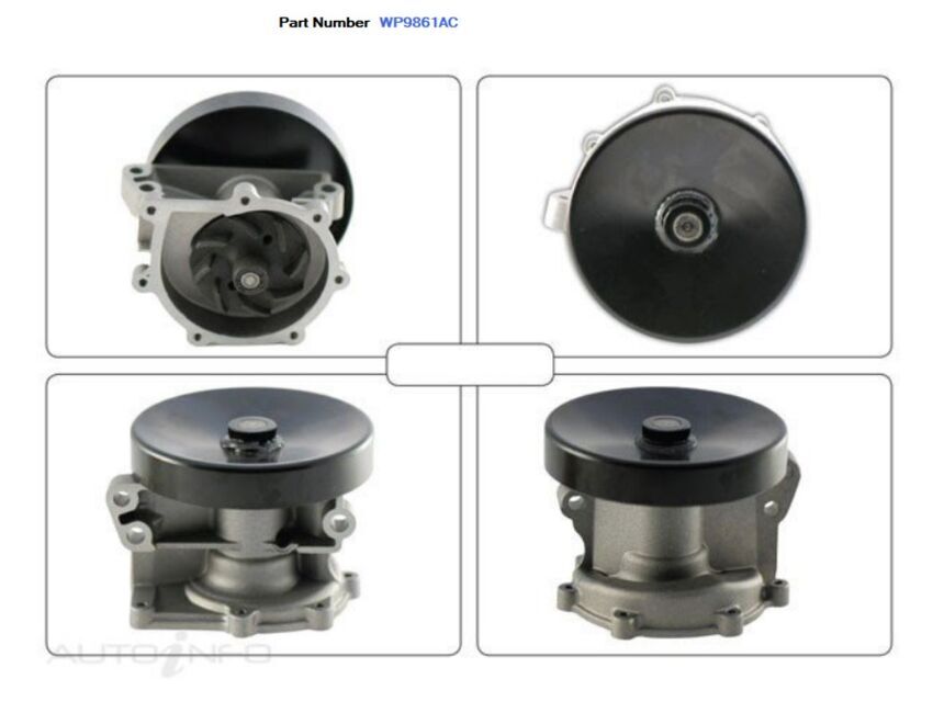 Alcius Engine Water Pump For Renault Laguna V6 3.0L Z7X.760/5 4D Hatchback