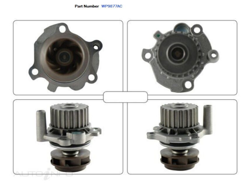 Alcius Engine Water Pump For Audi S3 8L 1.8L AMK/ APY/ BAM 2D Hatchback
