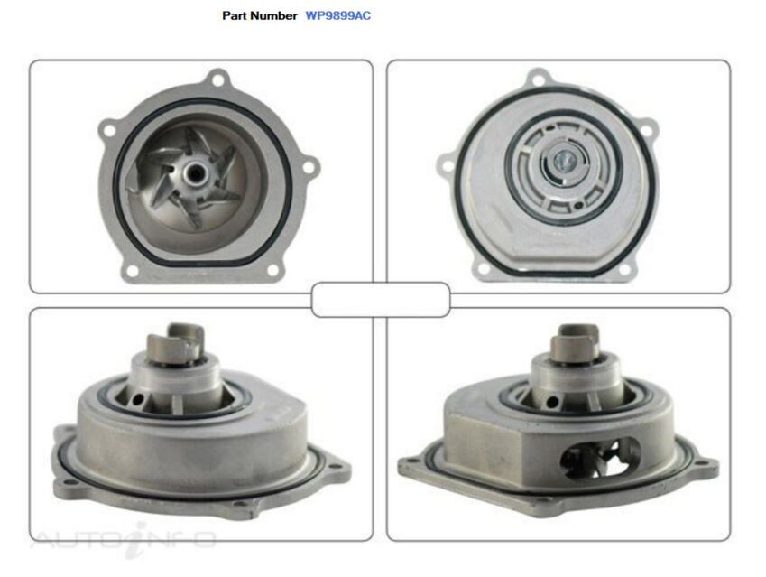 Alcius Water Pump For Land Rover 110 2.5L 15P 2D Ute-SC-Cab Chass 2002-2007