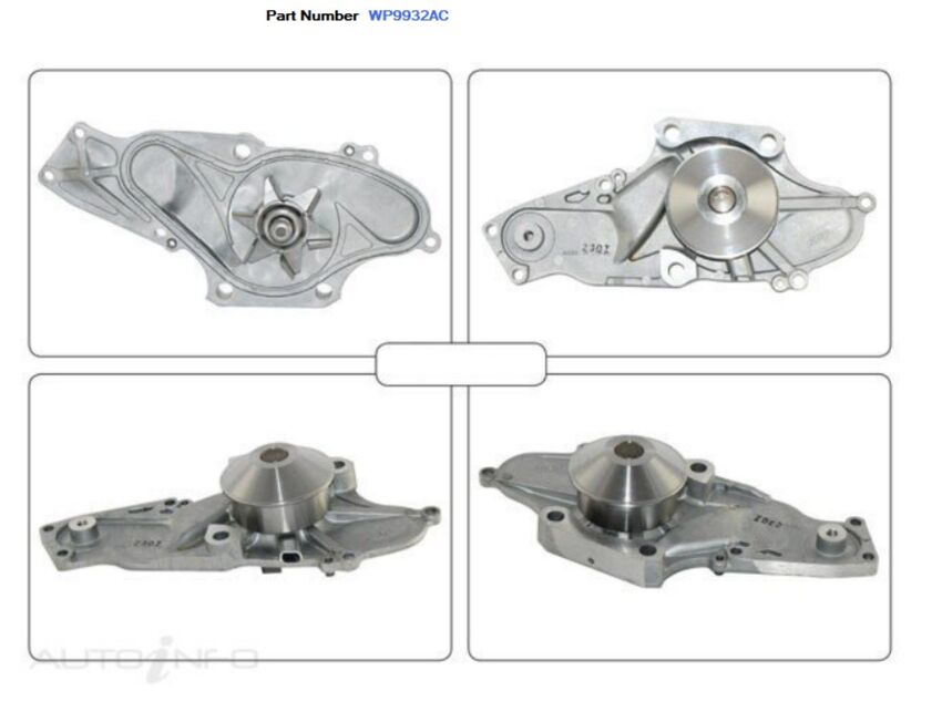 Alcius Engine Water Pump For Honda Odyssey V6 RA V6 3.0L J30A3 4D Wagon