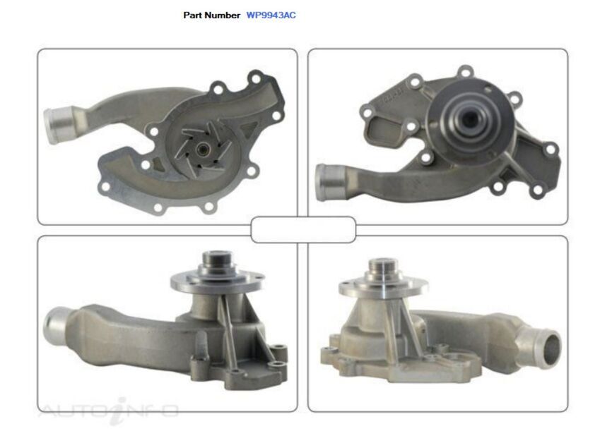 Water Pump For Land Rover Range Rover S,SE 4.3L/4.0L/4.6L V8 40D/46D/48D/59D/60D