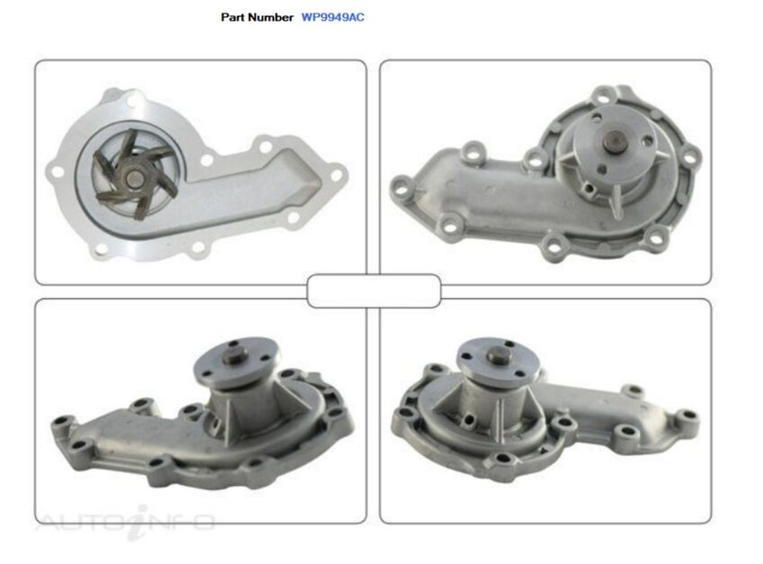 Alcius Water Pump For Land Rover Discovery S, SE, SE7, ES Series-1 2.5L 18L