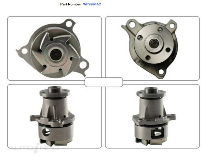 Alcius Engine Water Pump For Daihatsu Sirion 1.0L EJDE 4D Hatchback 1998-2005