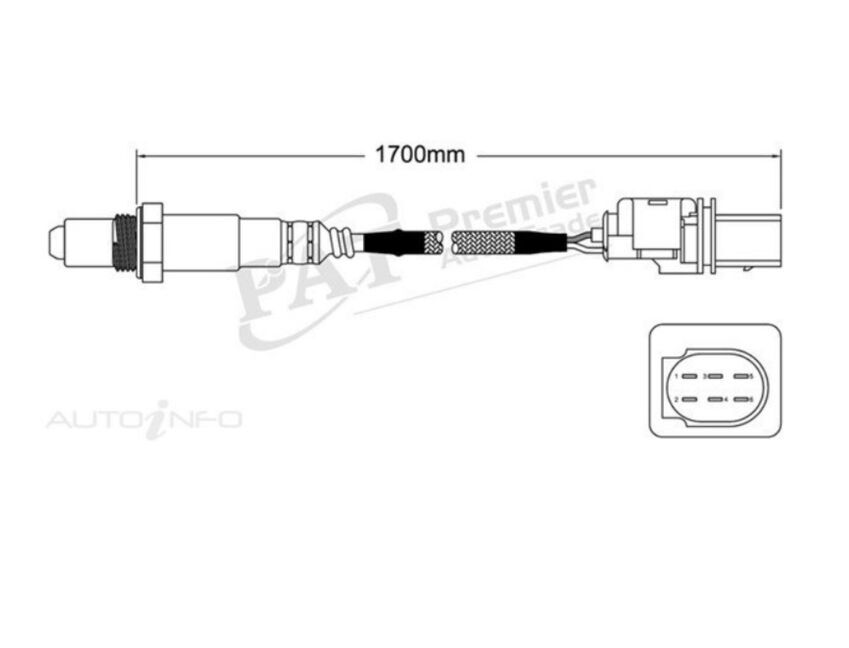 Walker Oxygen Sensor Pre-Cat For Audi A8 6.0L 12Cyl BHT V12 48V