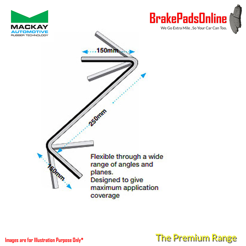 Z Hose Bend for Fuel & Oil Applications - 6mm (1/4) ID - Nitrile Rubber ZHB6F