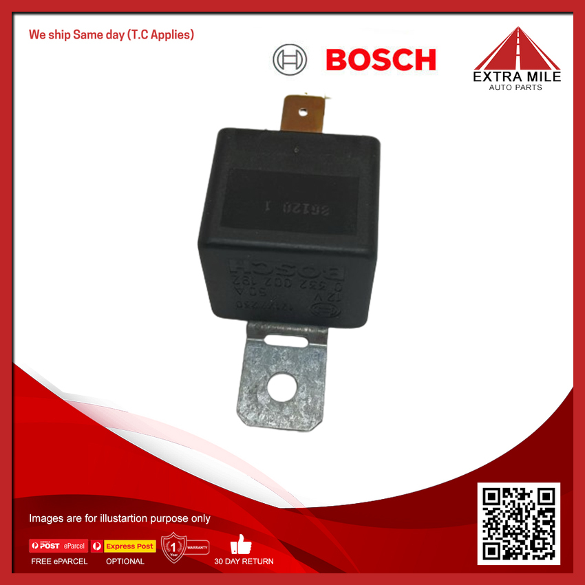 Bosch Power Relay 12V 50Amp 4Pin with Removable 0332002192