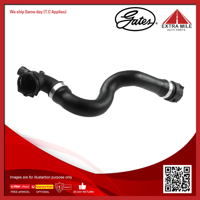Gates Curved Radiator Hose For BMW X1 E84,B20,N46, 2.0L Petrol Engine