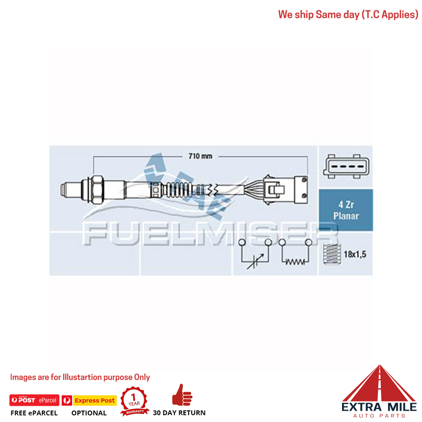 Fuelmi COS1160 OXYGEN SENSOR PRE-CAT for VOLVO CROSS COUNTRY CROSS COUNTRY