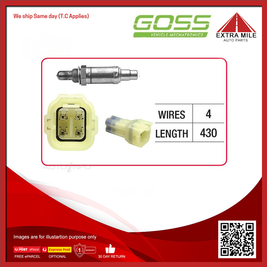 O2 Sensor G131 Goss Oxygen Sensor Pre-Catalytic For Suzuki Carry GA413 1.3L G13BB