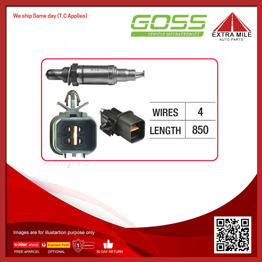 O2 Sensor Pre Catalyst Goss Oxygen Sensor Pre-Catalytic For Hyundai Terracan HP 3.5L V6 G6CU