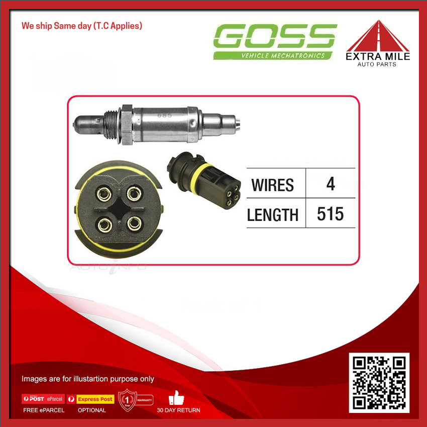 O2 Sensor Pre Catalyst Goss Oxygen Sensor Pre-Catalytic For Mercedes-Benz S430L W220 4.3L V8 ...
