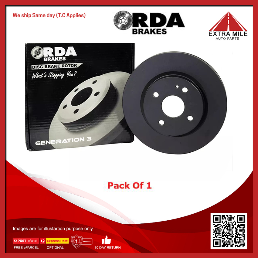 RDA Front Slotted Brake Rotor For Toyota Lexcen, HSV Commodore, Holden ...