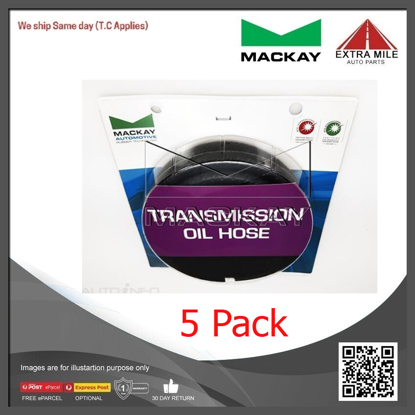 Mackay Transmission Fluid Hose 9.5mm (3/8") ID x 2m Length 5 Pack