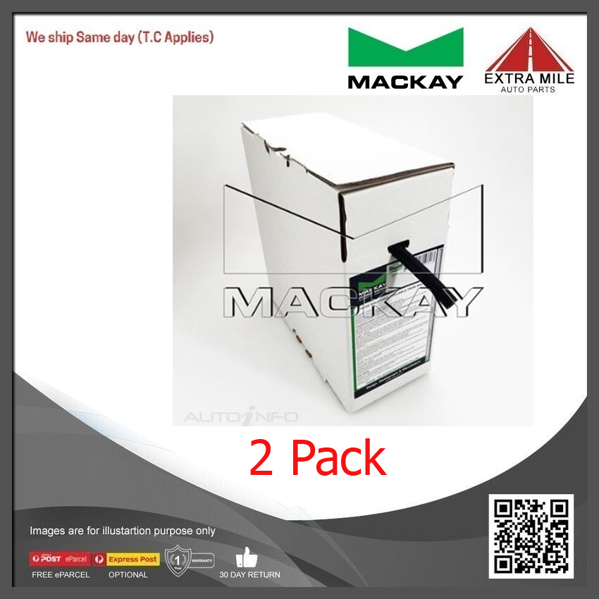 Mackay Windscreen Washer Hose 3.2mm (1/8") ID x 10m LengthBox 2 Pack