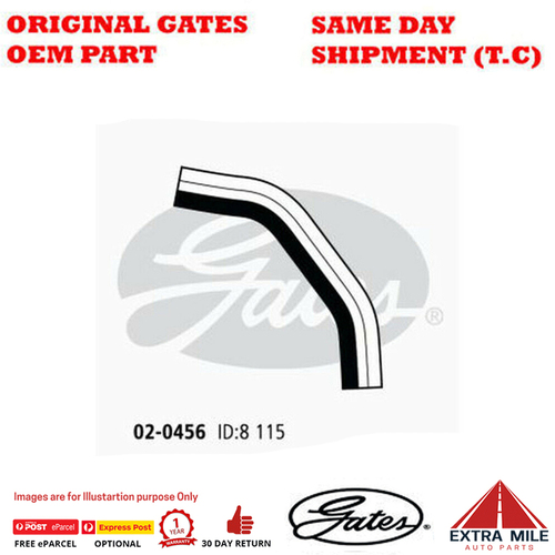 Gates Molded Heater Hose For Nissan Pulsar E15S,E13 1.3L/1.5L N12 Petrol
