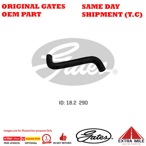 Gates Molded Heater Hose For Ford Fairlane NF,AU 4.0L/3.9L ATG,YTR Petrol