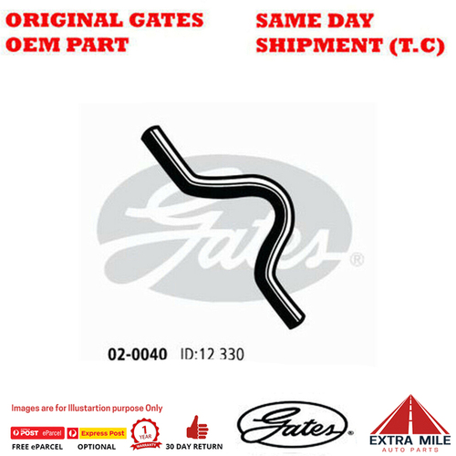Gates Molded Heater Hose For Suzuki Swift SA413,AA,AA51 1.3L G13A Petrol