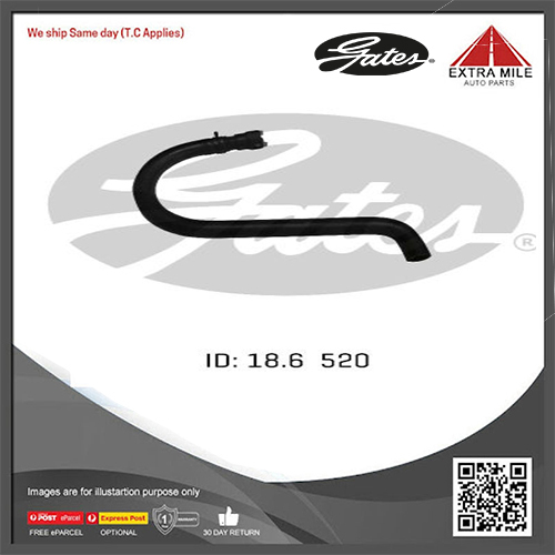Gates Molded Heater Hose for FORD Fairmont AU EF 4.0L Petrol XR6VCT Wagon