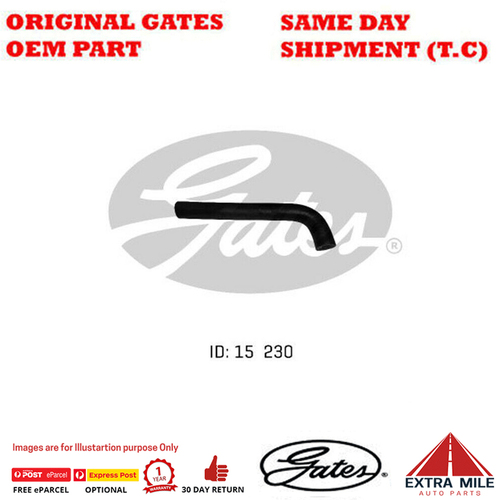 Gates Molded Heater Hose for HOLDEN Statesman WB 5.0L Caprice Petrol 8Cyl RWD