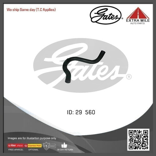 Gates Curved Radiator Hose For Daihatsu Charade FWD Hatchback 1.0L Petrol Engine