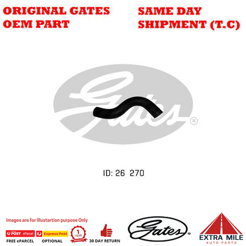 Gates Curved Radiator Hose For HOLDEN Drover QB G13A 1.3L - 02-1011