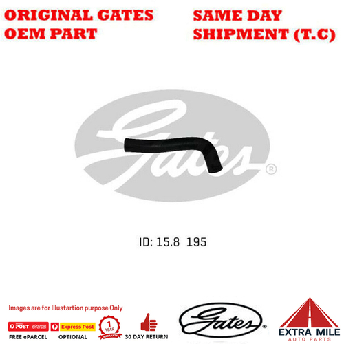 Gates Molded Heater Hose For NISSAN Patrol Y61,GU 2.8L TDiC RD28Ti - 02-1081