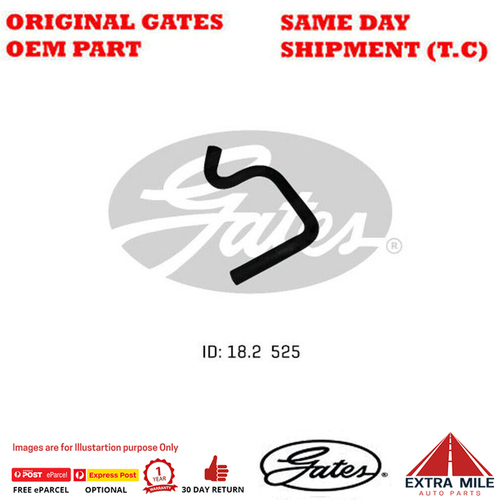 Gates Molded Heater Hose For Ford Fairmont BA BF 4.0L BARRA 182 Sedan - 02-1097