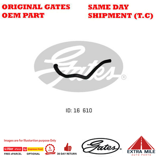 Gates Molded Heater Hose For TOYOTA Avalon MCX10 3.0L 1MZ-FE - 02-1166