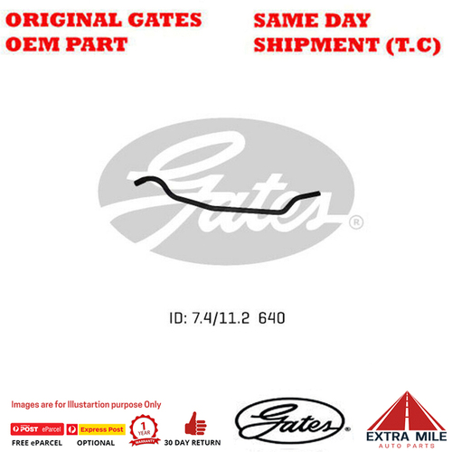 Molded Heater Hose 02-1233 for HOLDEN Astra AH