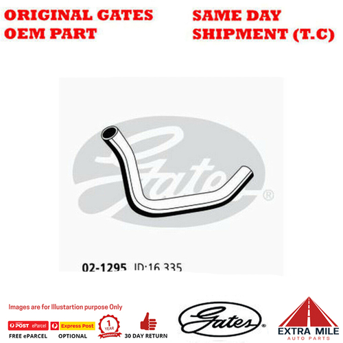Gates Molded Heater Hose For Holden Rodeo TD 3.0L TFR77 4JH1 Ute Diesel