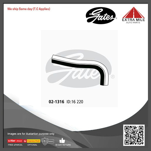 Gates Molded Heater Hose - 02-1316